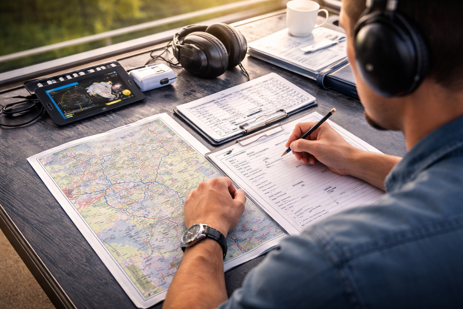 General aviation training airport — aerial view